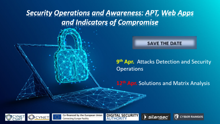 Read more about the article Save the Date! Security Operations and Awereness: APT, Web Apps and Indicators of Compromise
